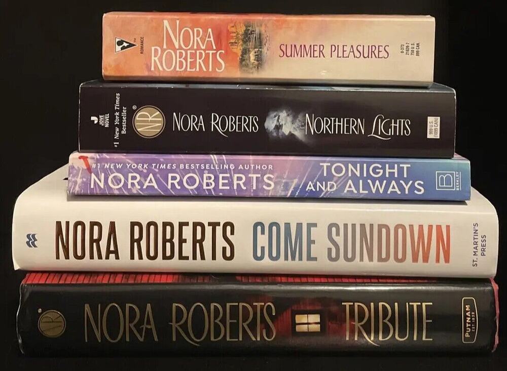 Nora Roberts 5 book lot - Summer Pleasures, Northern Lights, Tonight and Always